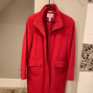Beautiful Red Wool Talbots Coat